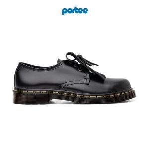 sepatu-portee-goods-oxford-knit-oreo-all-black-desain-elegan-dan-nyaman